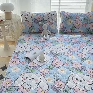 Cartoon Waterproof Bed Sheet Mattress Protector | Stain-resistant | Breathable | Washable | No Wrinkles | Single Double Queen King Size