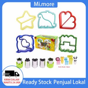 Mi.more 20Pcs Aksesoris Kitchen untuk Makanan: Cetakan Sandwich & Pemotong Buah