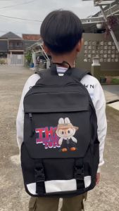 Tasloe - New Arrival Tas Ransel Sekolah Anak Laki-Laki/Perempuan Karakter Labubu Motif Baru / Tas Ransel Anak Masa Kini Serba guna / Tas Anak Multifungsi Fashion Stylish