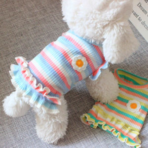 Cotton Striped Summer Pet Clothes