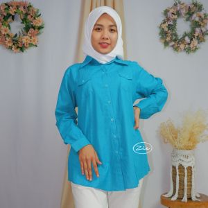 Tunik Tali Zie Bahan Katun Slub Premium