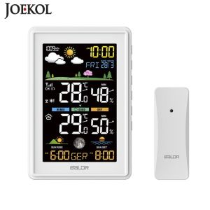 Baldr máy đo thời tiết không dây ngoài trời đo độ ẩm điện tử Nhiệt kế mmHg phong vũ biểu dụng cụ đo độ ẩm và chuông báo dự báo thời tiết
