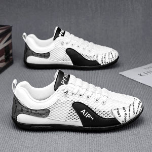 Mens Breathable Running Shoes Casual Sporty Mesh Upgraded Version Comfortable Soft Bottom Trendy Footwear for Autumn