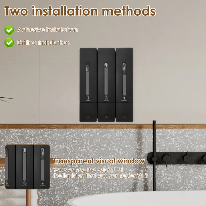 Liquid%20Soap%20Dispenser%20No%20Drill%20Wall%20Mounted%20Triple%20Shower%20Shampoo%20and%20Conditioner%20Dispenser%20for%20Home%20Hotel%20Bathroom%20Accessories%20-%20Image%206