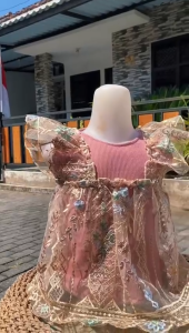 Dress baby Dress Aura Kids ( usia 6 bulan sampai 1 tahun)