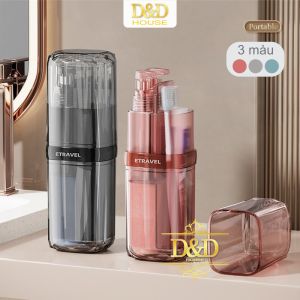 Hộp đựng bàn chải kem đánh răng lược & mỹ phẩm du lịch ETRAVEL - 2 - tặng khăn mặt