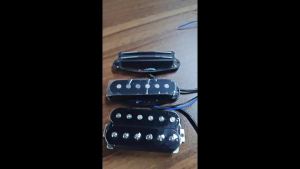 FLEOR | FLEOR 3PCS Alnico 5 Dual Rails-Single Coil-Humbucker Pickup Electric Guitar Pickup Set for SSH HSS ST Guitar Parts Black