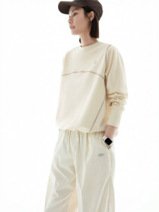 Slimming Design Color Contrast Hoodie