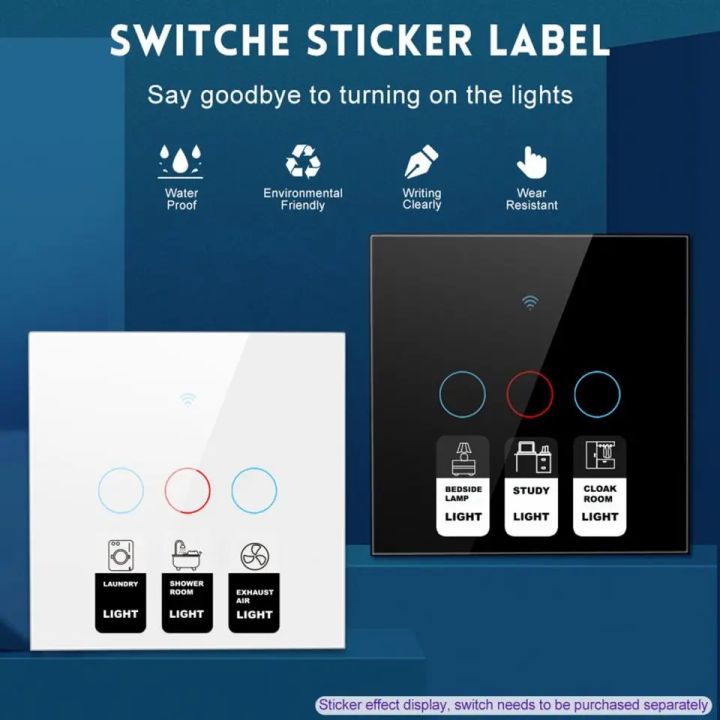 1 tờ giấy dán hướng dẫn sử dụng công tắc thông minh WIFI ZIGBEE TUYA ...