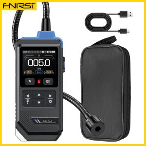 FNIRSI | FNIRSI GD-02 Portable Gas Leak Detector 50000PPM Sound & Light Alarm Combustible Natural Methane LPG Leak Detectio Gas Detector
