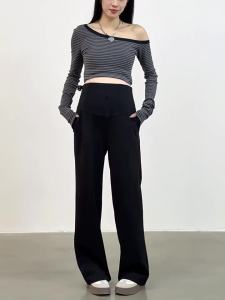 Mom Jane | Pregnancy Comfortable Wide Leg Pants