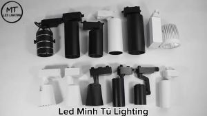 Đèn led rọi ray COB khuỷu xoay 360 độ công suất 20w cao cấp trang trí shop  sản phẩm