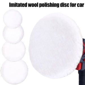 ล้อวูลสำหรับขัดเลียนแบบ3/4/5/6/7นิ้วแว็กซ์รถยนต์ล้อขนสัตว์ดิสก์ฟองน้ำแผ่นขัดดูแลสีรถยนต์สำหรับเครื่องขัดเงารถ