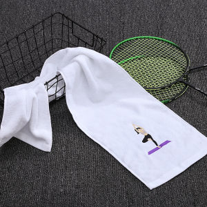 Khăn Thể Thao Bằng Cotton Nguyên Chất Dài Chạy Bộ Thấm Mồ Hôi Marathon Giải Đấu Thể Thao Phòng Tập Gym Chạy Bộ Logo