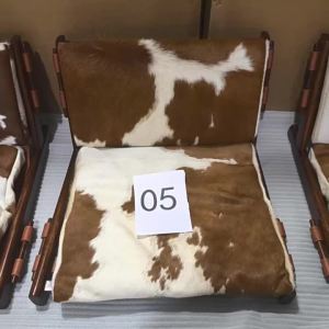 Vintage Designers Lounge Chair Cow Leather