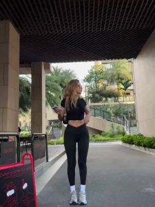 Quần Legging Yoga Nữ Cạp Cao Mùa Xuân Hè Chất Liệu Nhẹ Mềm Dài Đến Mắt Cá Chân Quần Tập Pilates Thể Thao Co Giãn Cao