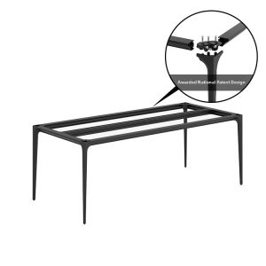 Modern Minimalist Square Aluminum Dining Table Leg