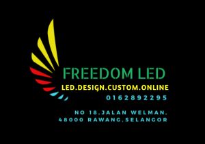 P10 Full Colour Led Display Signboard/LED Running Light (Outdoor)(101(L) CM X 37(H) CM X 9(W) CM)
