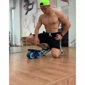 ABS ROLLER Automatic Rebound Double Round Wheel Abdominal Muscle Wheel Beginner Silent Tank Wheel GYMFitness Equipment