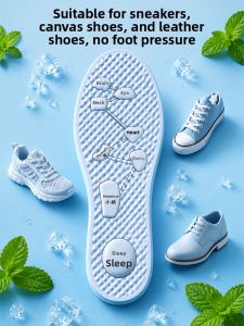 ZHIHAOEN | Sweat Absorption & Odor Prevention Cooling Insoles For Summer Breathable Light