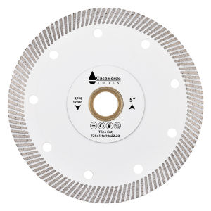 Lưỡi Cắt Kim Cương Casaverde 125mm Turbo Dành Cho Cắt Gạch Đĩa Siêu Cứng Dùng Cho Sứ Đá Granite Đá Marble - Dùng Cho Đội Thi Công