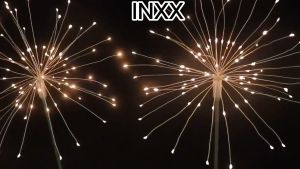 Vimite Outdoor Waterproof Solar Dandelion Firework Light 8 Colors Fairy Light 60/150/240LED Waterproof Solar Flashing Firework Light 8 Adjustment Modes Holiday Party Garden Decoration Christmas Ground Light