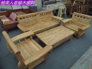 Modern Minimalist White Poplar Wood Sofa with Drawer Storage Oak Original Color Wooden Sofa Quality Luxury Style U-Shape Sofa