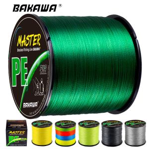 BAKAWA Braided Line X4 300m/500M/1000M/1000M All for Fishing Line MaxDrag 85LB Multifilament PE Line for Saltwater Sea Fishing