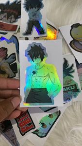 Stiker Hologram Gray Fullbuster Fairy Tail ukuran 7 cm