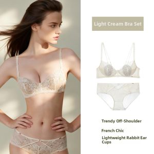 GAINREEL | Light Thin French Lace Bra Small Chest Supportive