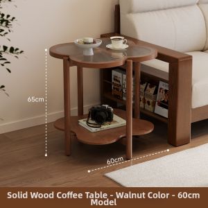 DONGMU | Cream Cloud Shaped Glass Coffee Table