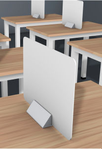 Mobile Office Desk Sunshade Board Computer Room Partition PVC Material Waterproof School And Commercial Use Customizable