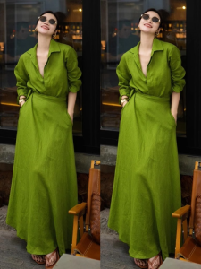 SHANGSHA | Dopamine Trend Professional Luxurious Work Style Waist-Shaping Dress Suit
