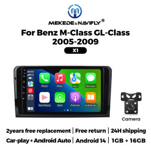 Android 2 DIN Car Radio Stereo for Mercedes Benz ML GL W164 ML350 ML500 GL320 X164 ML280 GL350 GL450 CarPlay Auto Screen Audio