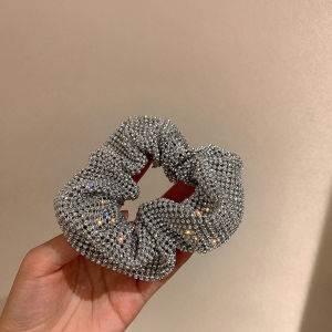 Woman Girls Fashion Ties Headwear Shiny Rope Ring Elastic Hairband Ponytail Holder Hair Accessories