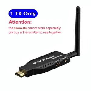 VIKEFON 1080P HDMI Wireless Audio Video Transmitter Receiver Extender for 1 TX-4 RX PS4 Camera Laptop PC to TV Monitor Projector