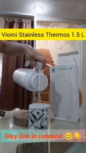 Buy 1 Get 1 Viomi Stainless steel Insulation Pot / Thermal Kettle /1500ml vacuum Flask / Thermos / smart appliances