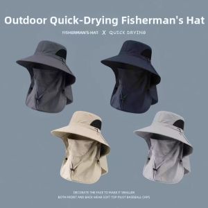 UV Protection Face & Neck Covering Quick-Dry Fishing Hat