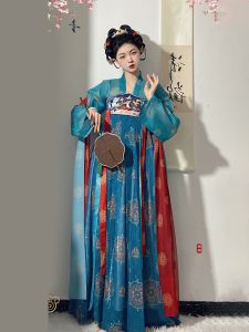 Original New Design 【Deer Call】 Hanfu Womens Chest-Length Tunic Skirt Tang Style Super Fairy Tale Daily Summer Collection