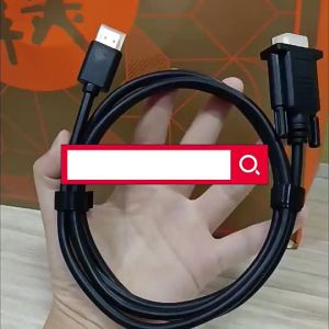 HDMI Input To VGA Output Converter Gold plated Plug Adapter Cable 1080P For PC Laptop PS4 PS5 X Switch TV  Long Video Cord