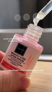 Scarlett Serum - Mencerahkan - Mengecilkan pori pori - Menyamarkan jerawat - Melembabkan - Kosmetik Herbal Online