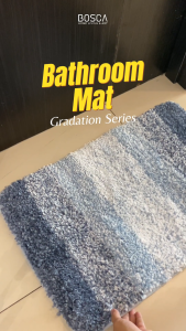 Bosca Living - Bathroom Mat Gradation Series / Keset Kamar Tidur Kamar Mandi Ruang Tamu Dapur / Alas Kaki Bulu Tebal Estetik Ukuran 40 x 60 cm / Keset Kaki Anti Slip / Bath Rug / Keset Kaki Handuk / Karpet Kamar Mandi Indoor