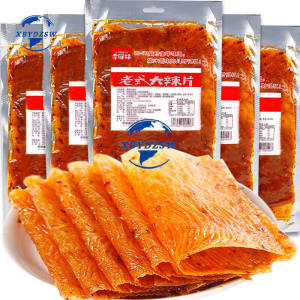XBYDZSW Old-fashioned Spicy Slices 80g Childhood Nostalgic Net Red Spicy Strip Snacks Spicy Dried Tofu