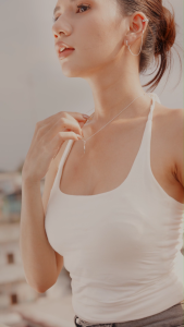 DAVINA Ladies Dierae Earrings Sterling Silver 925 - Anting Wanita Perak S925 Bulat Hoop Juntai