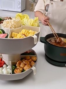[SG] Space Saving 360 Rotating Steamboat Tray Hot Pot Sharing Tool Organiser Food Display Tower Presentation