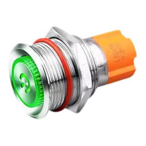 LANBOO | Waterproof 10A Self-Resetting Metal Button Switch with Light 16mm