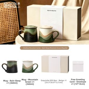 Spiral | Wedding Gifts Ceramic Coffee & Water Cups Set