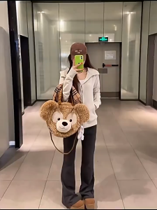 Women High Waisted Slim Fitting Flare Pants Drawstring Solid Trousers