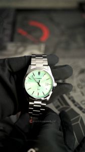 Jam Tangan Pria Casio MTP-VD03D-3A2 Green Dial Stainless Steel Band
