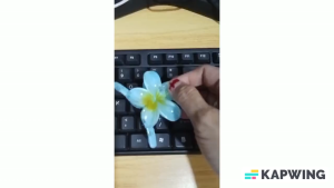 Jepitan Rambut Bunga Kamboja Aksesori Rambut Wanita Simpul Hair Clip Bunga